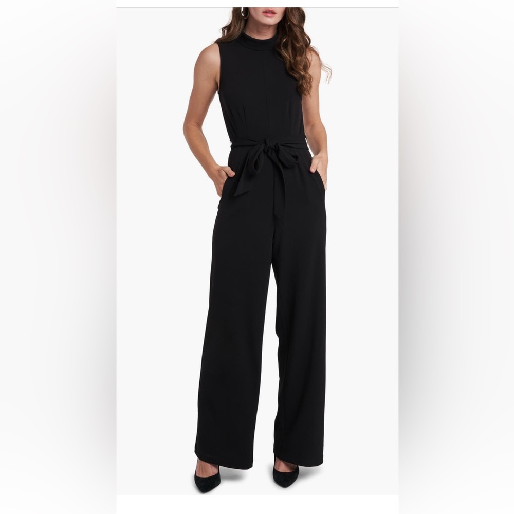 1.State high neck jumpsuit